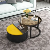 nordic coffee table modern simple small apartment simple small coffee table home living room creative glass round tea table