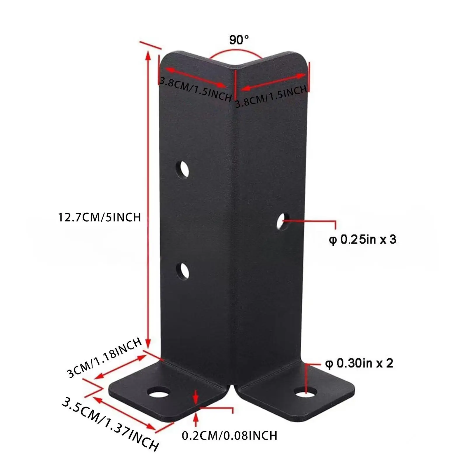 Анкерные Кронштейны Kesoto Deck Post - Вертикальная Подставка Для Террасы Патио Сада