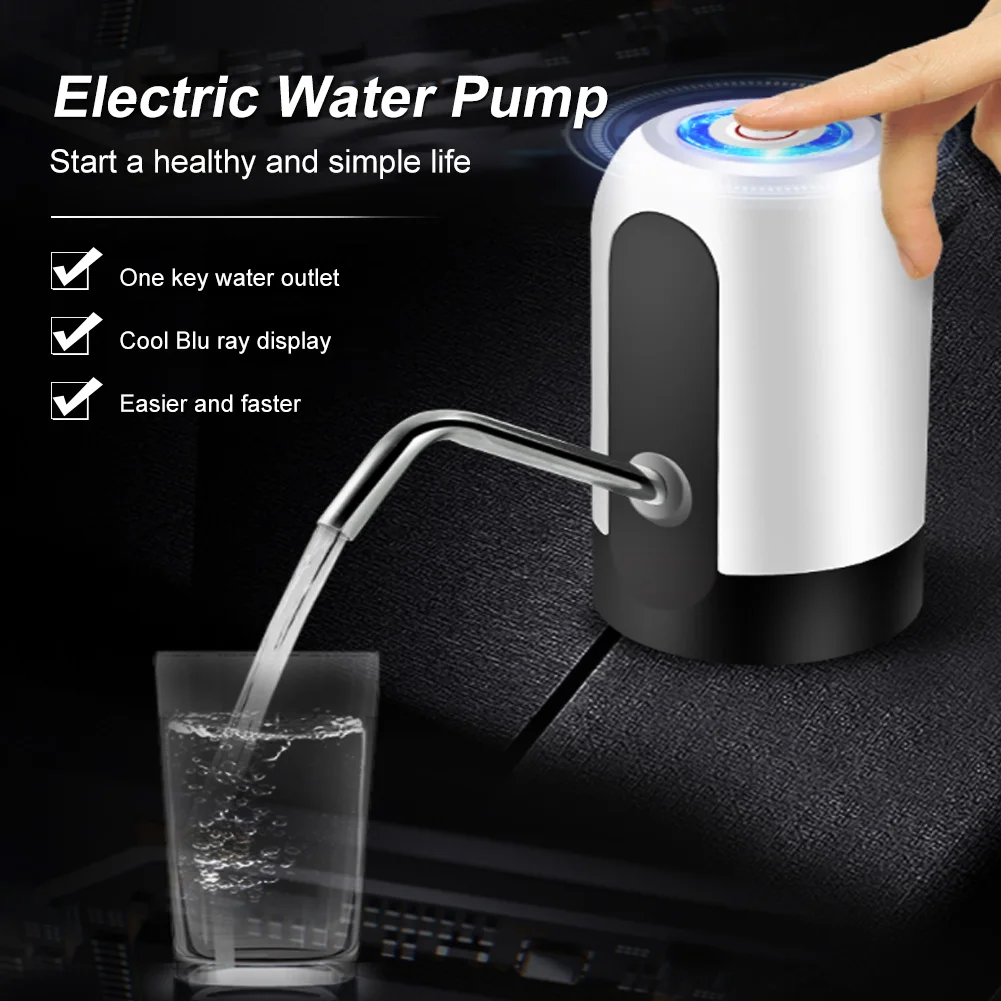 

Electric Water Bottle Pump USB Charging Automatic Electric Water Dispenser Pump Bottle Water Pump Auto Switch Drinking Dispenser