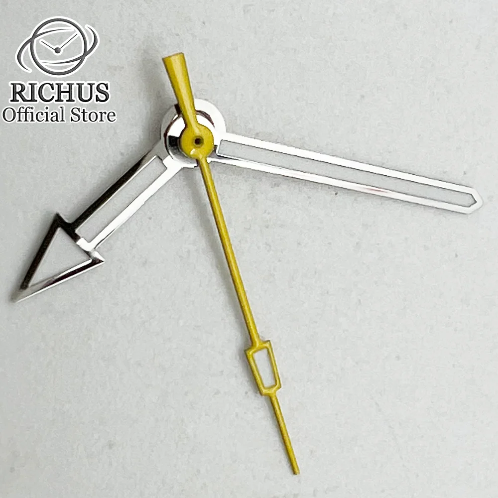 Желтые зеленые светящиеся стрелки для часов NH35 NH36 ETA2824 2836 PT5000 ST2130 автоматические