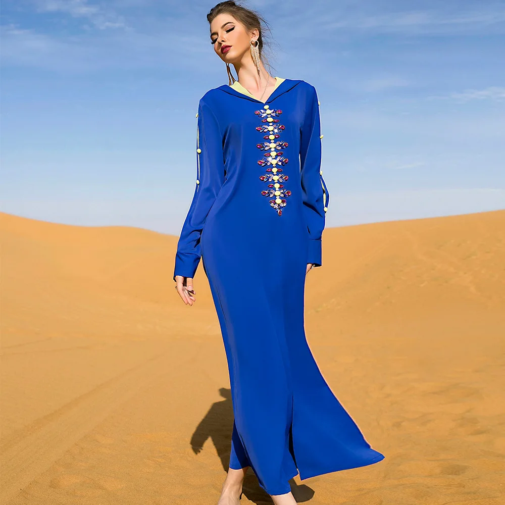 Caftan Abaya Дубай, Турция Арабский мусульманский хиджаб платье ислам атласные платья Abaya s для женщин Djellaba Femme Caftan Марокко пакистанский