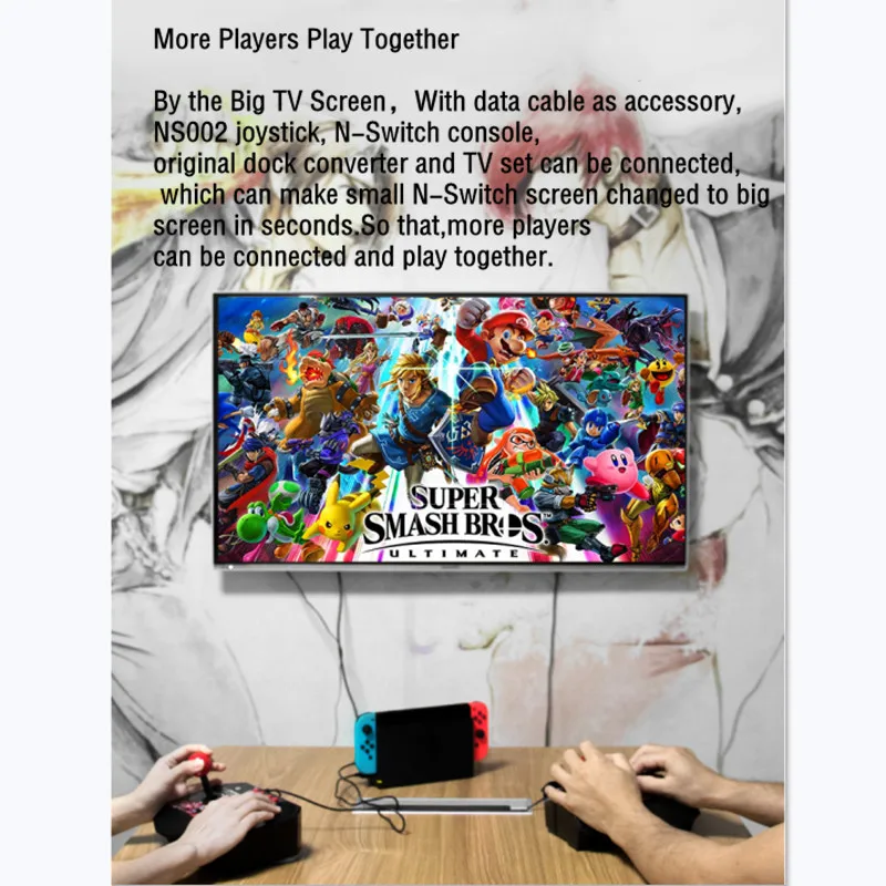 4 в 1 аркадный тренировочный джойстик для переключателя PS3 Android TV