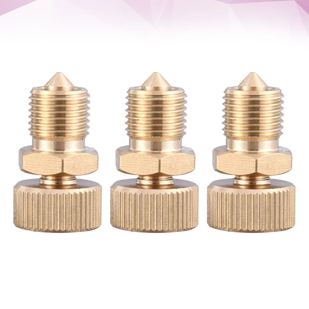 

3 Pcs High Pressure Pump Accessory Expansion Tank Air Bleed Screw Bleeder Valve