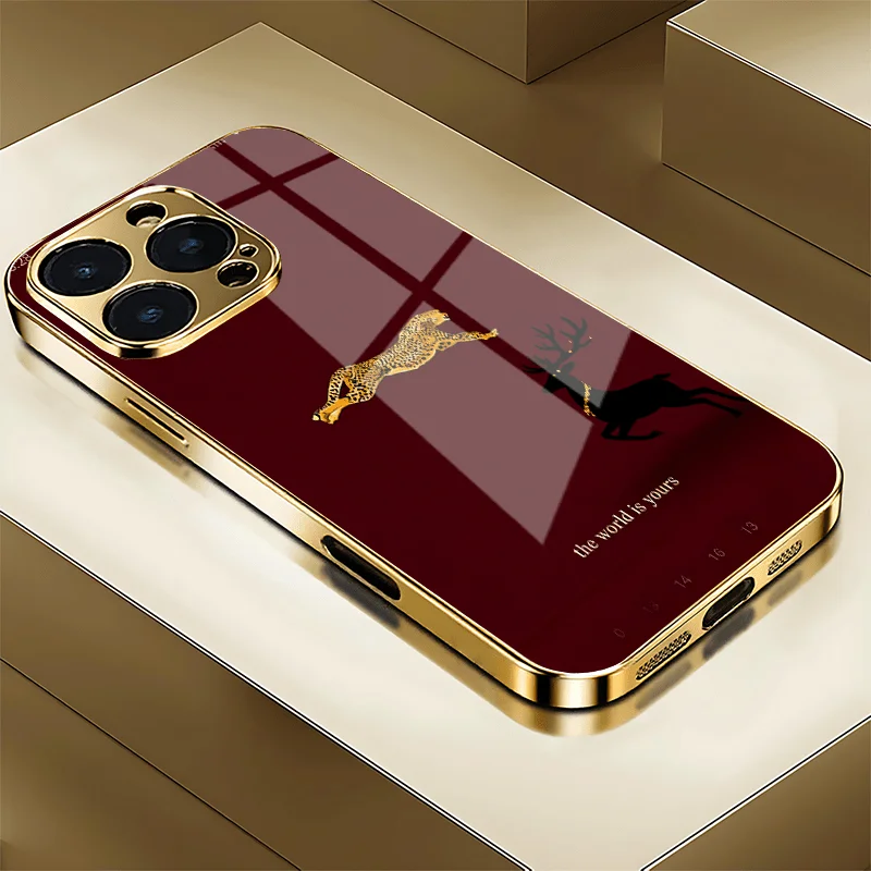 Фото Чехол для телефона Jinbao Black Deer Wine Red для iPhone 17 16 15 14 13 12 11 Pro/Max/Plus в качестве ударопрочной задней крышки. №2