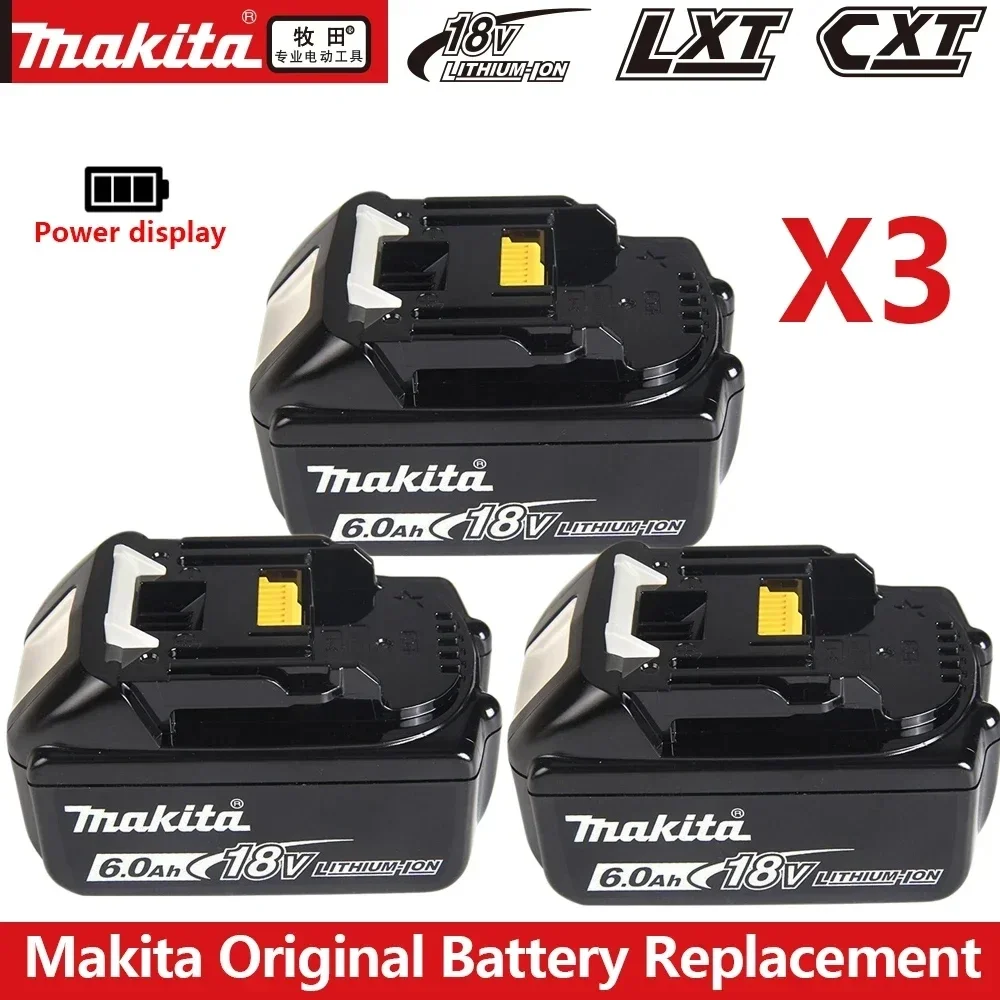 Аккумулятор Makita 18 в bl1850b BL1850 bl1860 bl1830 bl1815 bl1840 LXT400 6.0Ah