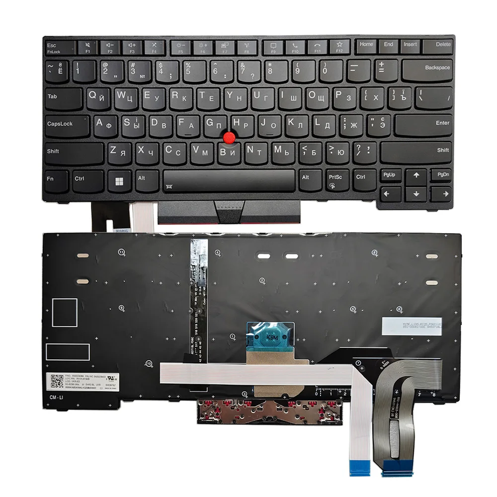 Новинка для Lenovo IBM Thinkpad E480 E485 E490 L480 L490 русская/английская клавиатура 01YP400 01YP440