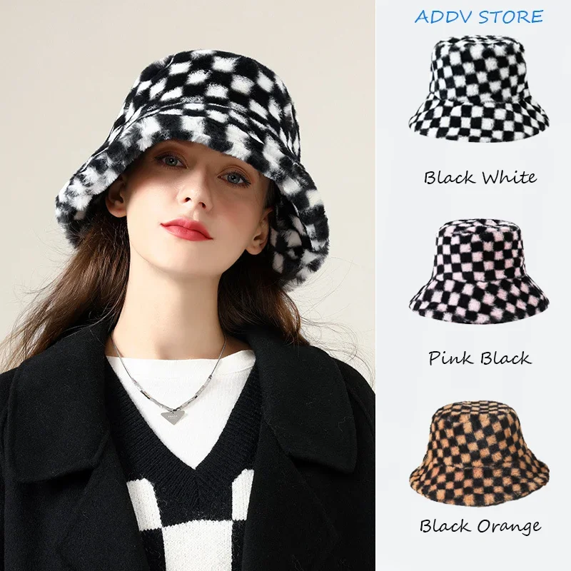 Стильная и теплая зимняя новая плюшевая панама для женщин японский стиль