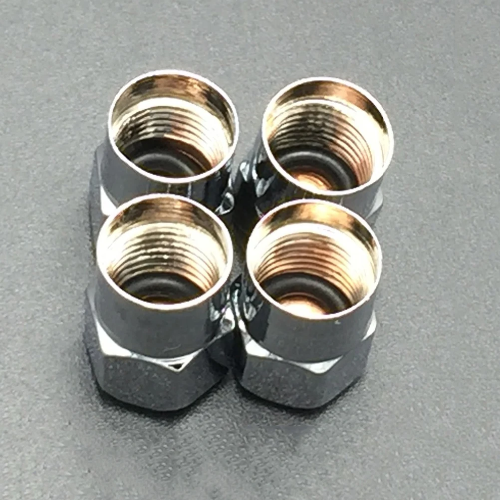 

4 Pcs/set Chrome 4 Pcs Car Wheel Airtight Tyre Tire Stem Wrench Air Valve Caps For Mitsubishi Stainless Steel Easy Install