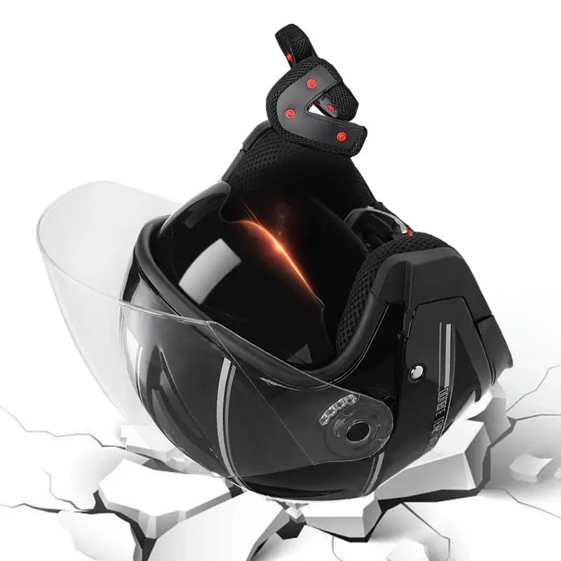 

Motorcycle Helmets Full Face Racing Helmets Adjustable Size Safety Adult Motorbike Helmets Cat Ear Helmet For Adult Men Women