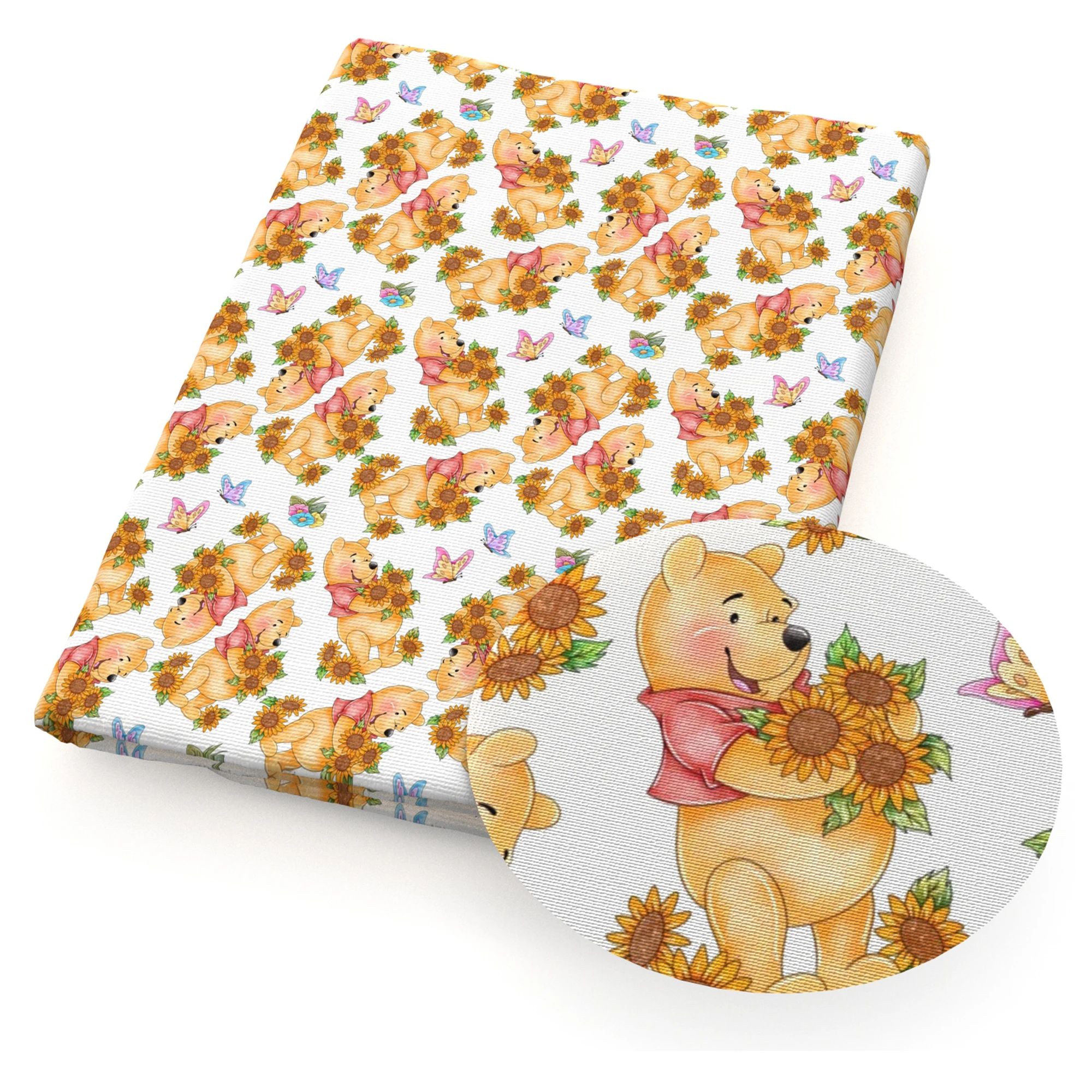 Ткань из хлопка с принтом Король Лев