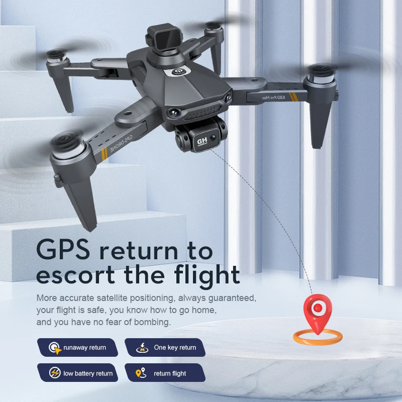 

2022 Новый бесщеточный двигатель для аэрофотосъемки RC Дрон K80PRO MAX GPS Дрон 8K HD камера обход препятствий 360 градусов Квадрокоптер