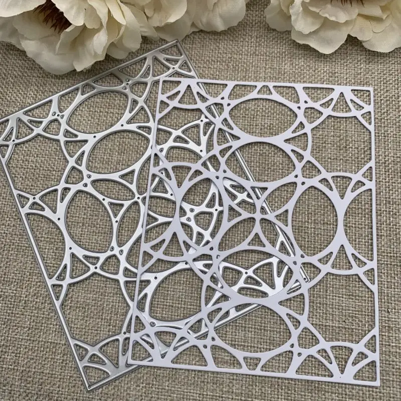 

Circle rectangle frame Metal Cutting Dies Stencils For DIY Scrapbooking Decorative Handcraft Die Cutting Template Mold