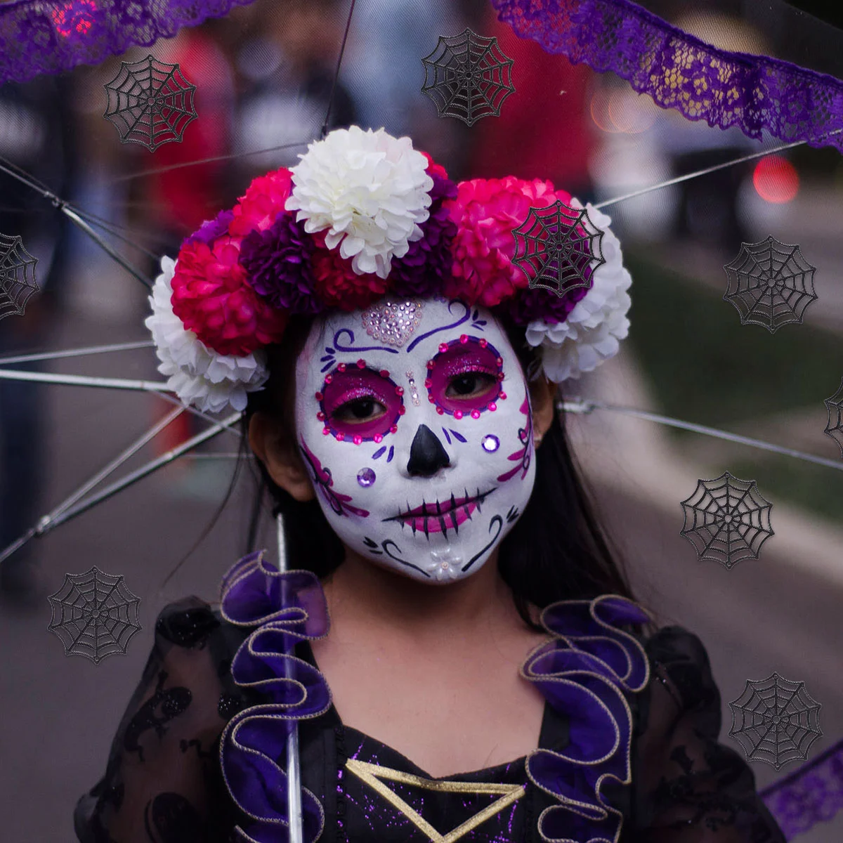 50 шт. мини-украшения для Хэллоуина пластиковая паутина сувениры вечеринки