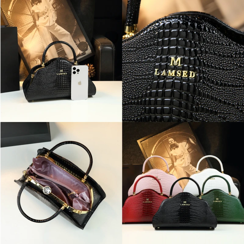 Кожаные женские сумки с крокодиловым узором роскошная брендовая сумка через