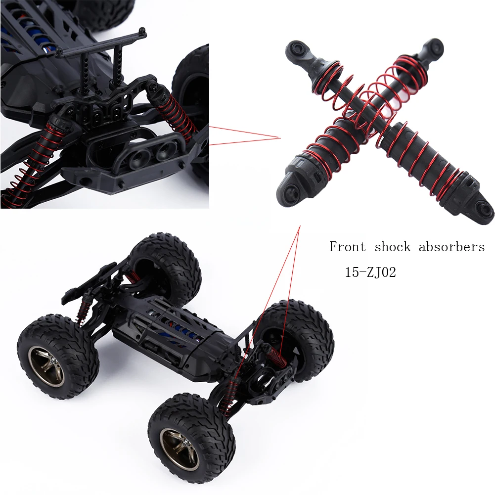 Remote Control Model Car Upgrad Parts 1 Pair Of 15-zj02 Front Shock Absorbers
