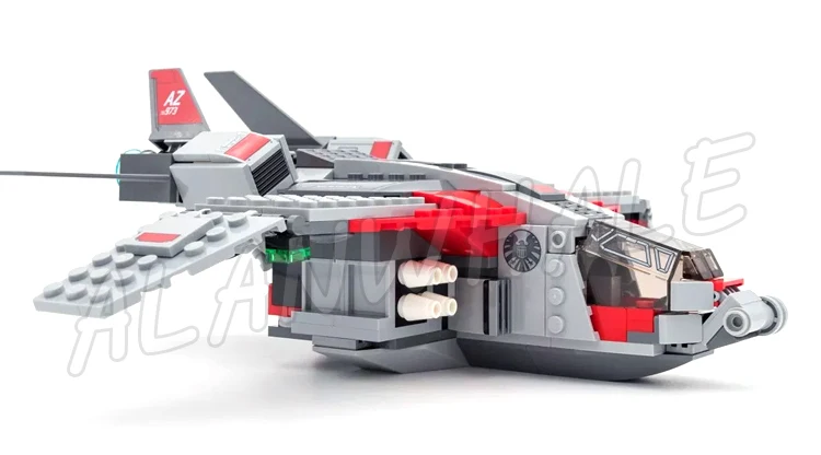 323pcs Super Fighter Revenger Captain and The Skrull Attack Quinjet Plane 11235 Building Blocks Sets Compatible With Model