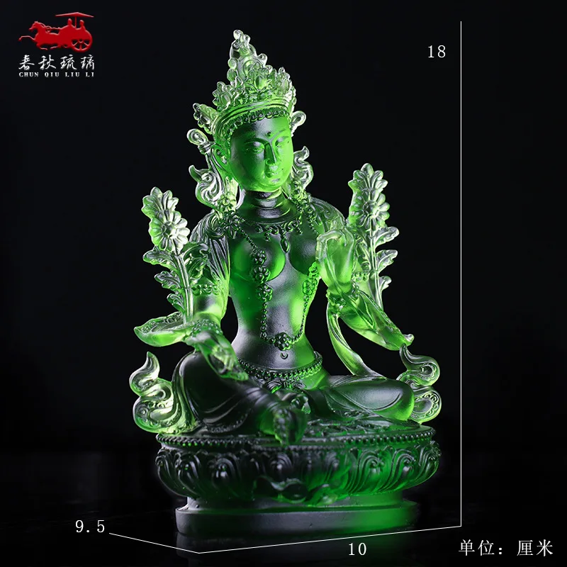 Цветная глазурованная статуэтка Гуаньинь Тантра буддийские храмы орнамент для