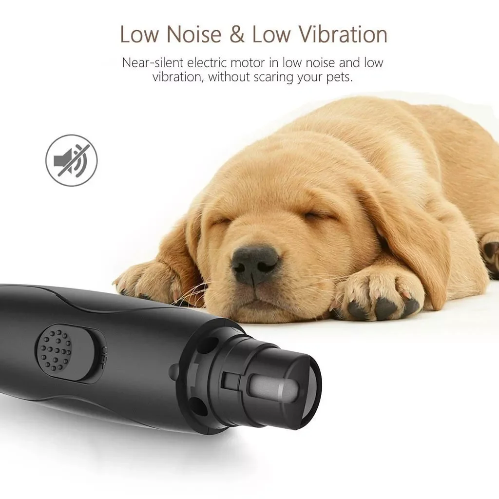

2023NEW Grinder Pet Two Rechargeable Tool Dog Nail Speeds USB Pet Supplies