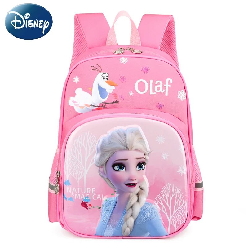 Disney-mochilas escolares de dibujos animados para niños y niñas, morral escolar de...