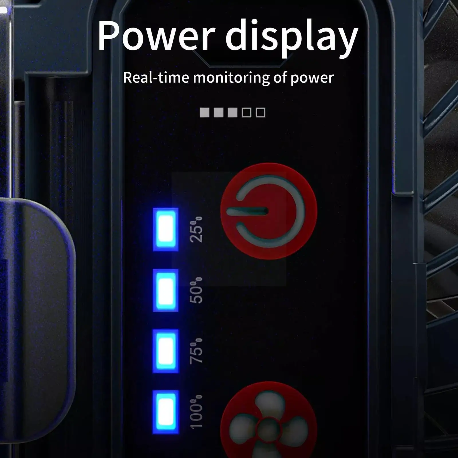 

Portable Camping Fan With Led Light For Tents,rechargeable Battery Operated Fan With Led Lantern,personal Desk Fan With Mag K4c9