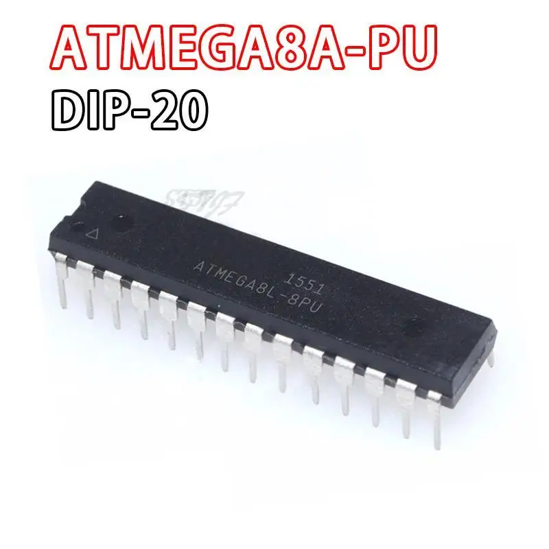 

2PCS ATMEGA8A-PU DIP ATMEL ATMEGA8A ATMEGA8-PU DIP20 Programmable Flash