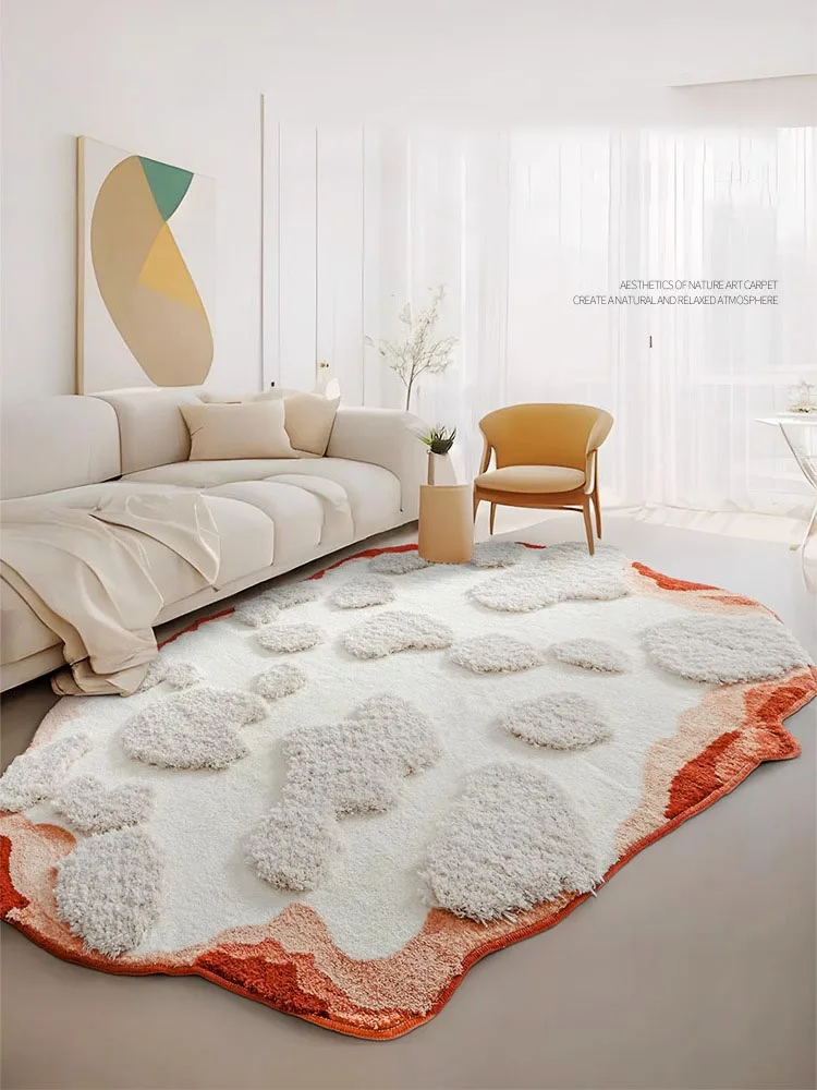 

Ворсовый ковер ручной работы для гостиной, большая спальня, девочка, мягкий пушистый ковер, прикроватный коврик, ковер, домашняя одежда