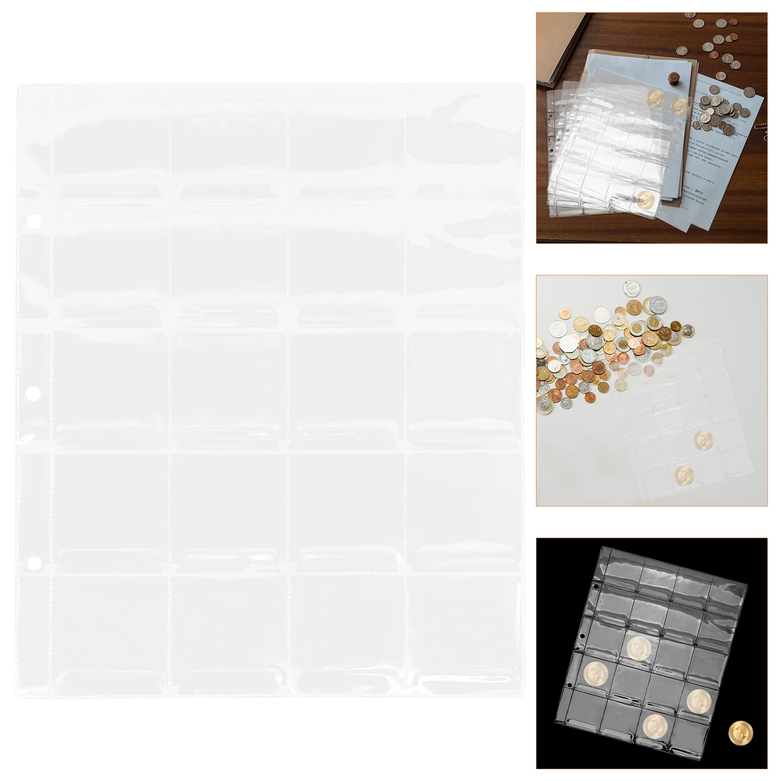 4 шт. держатель для альбомов с листьями коллекции монет страниц альбомы