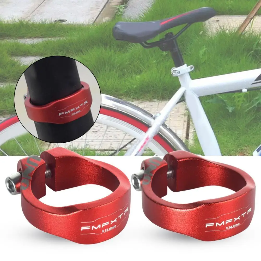 

Alloy Bike Seatpost Clamp Oxidation Resistant High Hardness Heavy Duty Parts Seatpost Cover for 28.6mm / 30.2mm / 31.8mm
