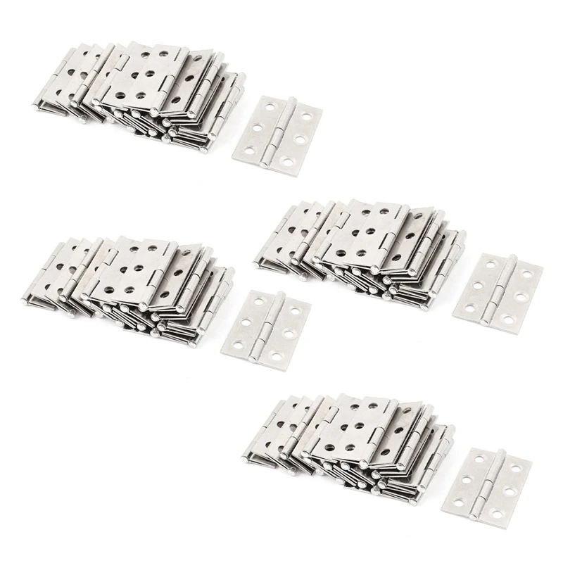 

Hot YO-80 Pcs Stainless Steel Wardrobe Cabinet Door Folded Door Hinge