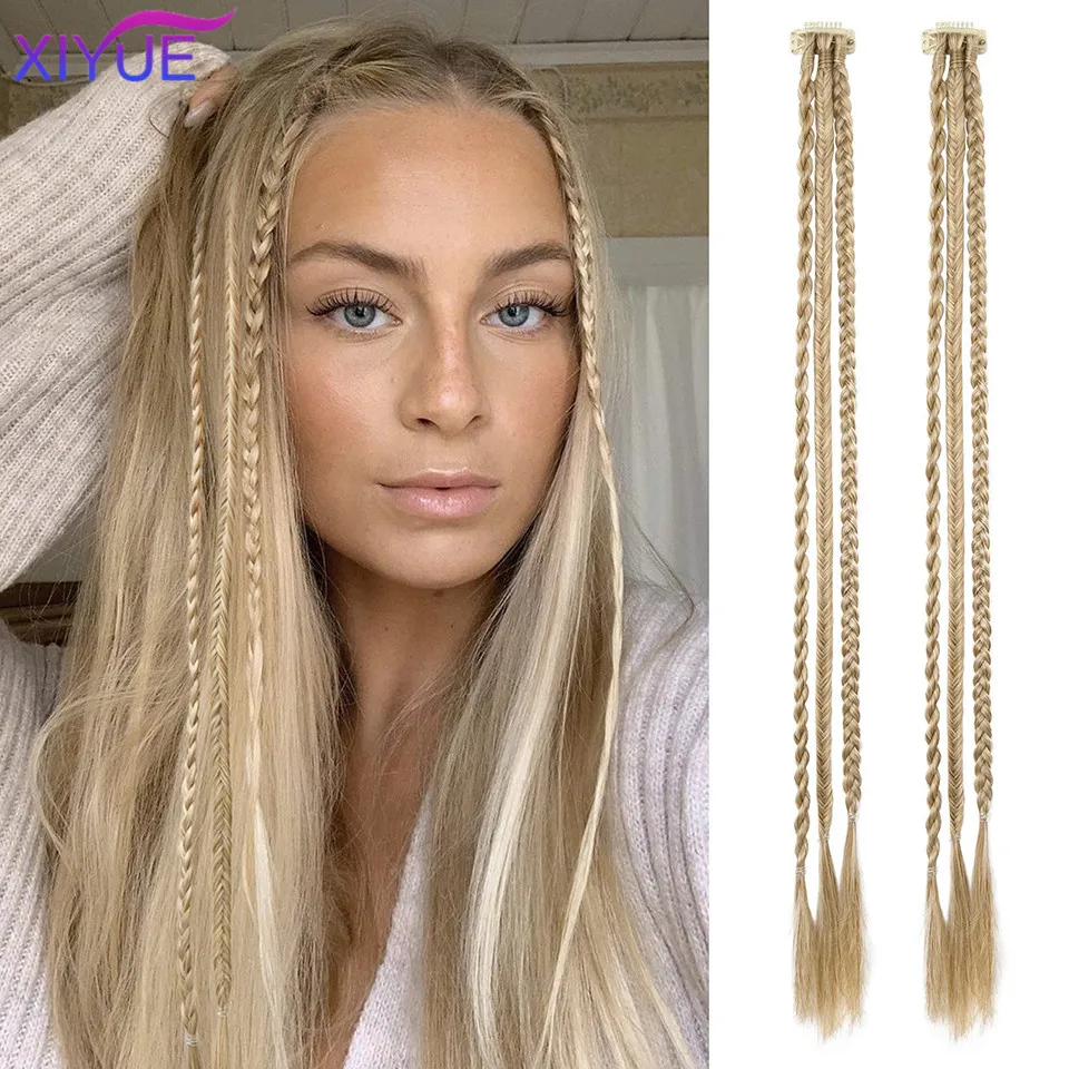 XIYUE European and American wig braids women's triple braid hair extensions natural and fashionable personality water droplets