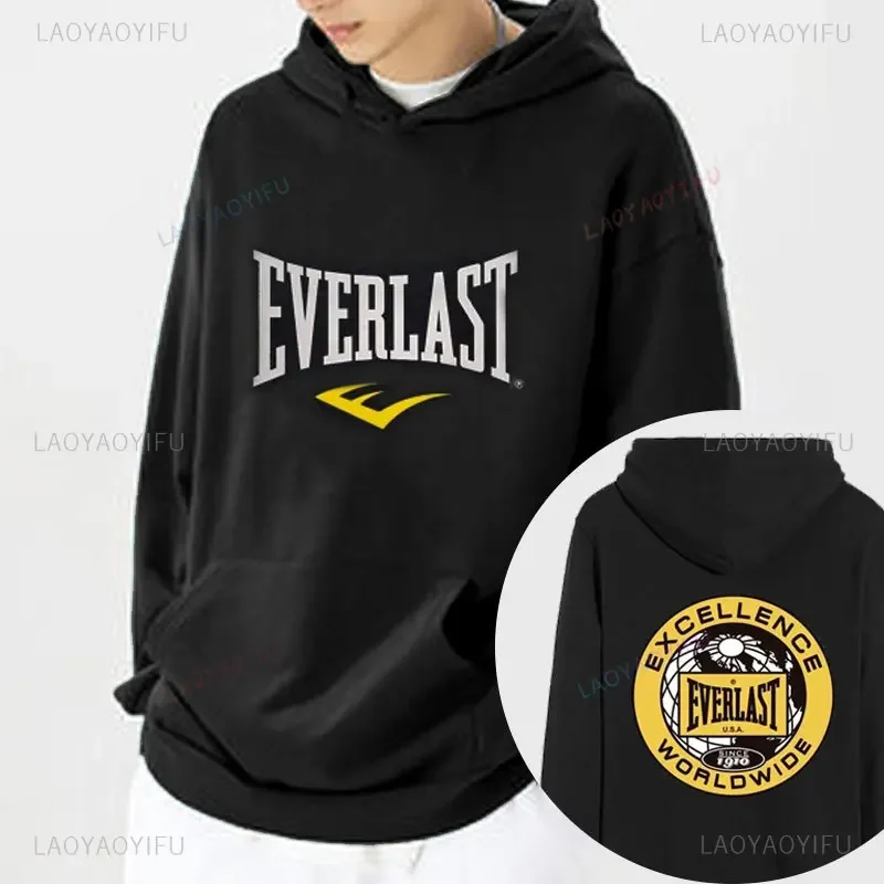 Забавный свитшот с логотипом Everlast для отдыха пуловер графическим рисунком Hombre