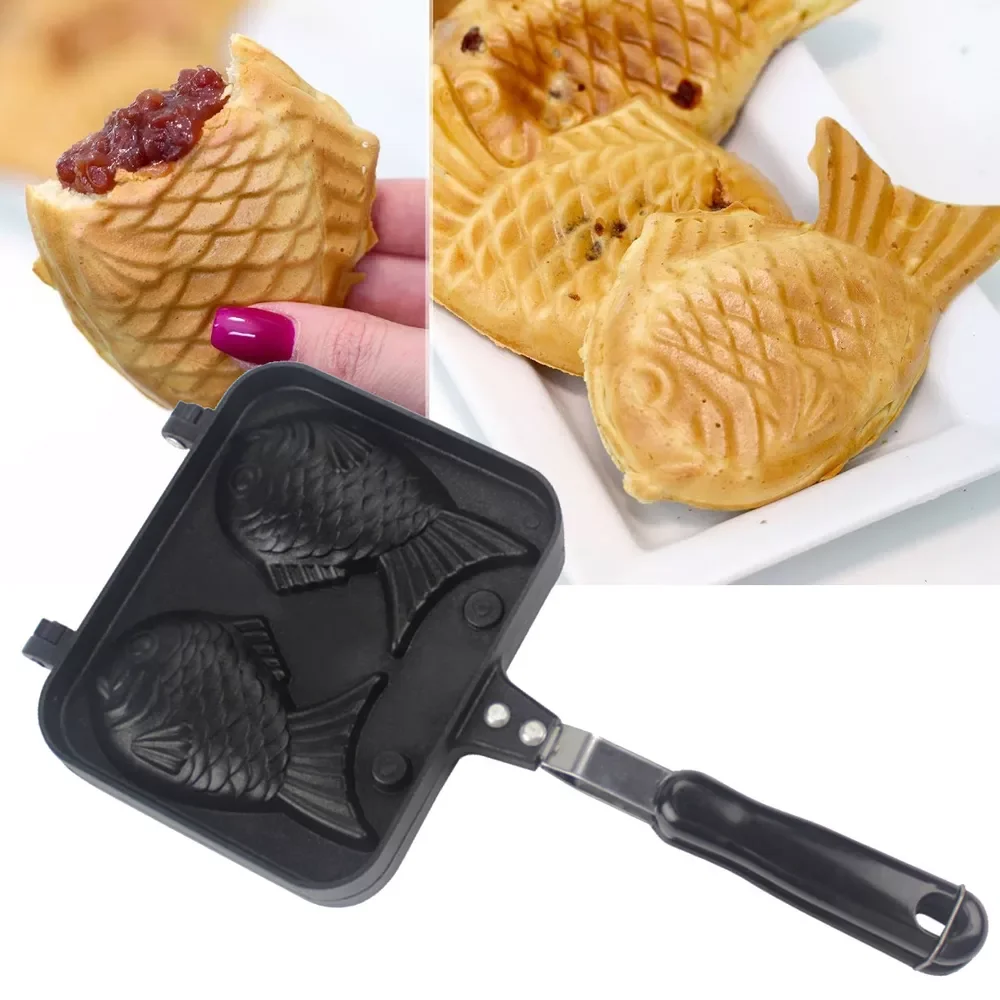 

NEW Taiyaki Fish Shape Octopus Dumplings Waffle Maker Non-stick Buscuit Cake Bake Bakeware DIY Kitchen Tools Dessert Cooking