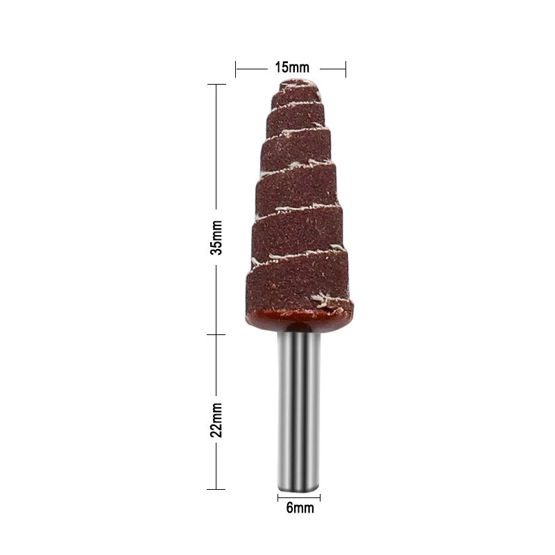 

80 Grit Sanding Head Polishing Sanding Tools Sandpaper Flap Wheels Tapered Cone Grinding Head Best Durable