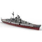 Мпц Бисмарк военно-морской корабль военный крейсерская модель строительные блоки войны игрушка высокотехнологичных 