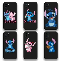 cute lovely cartoon stitch phone case for huawei p20 p30 p40 lite e pro mate 40 30 20 pro p smart 2020
