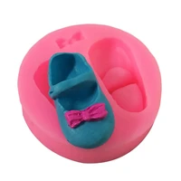 new 3d princess shoes candle silicone diy kitchen baking cake chocolate soap making moulds plaster aromatherapy mold resin mold