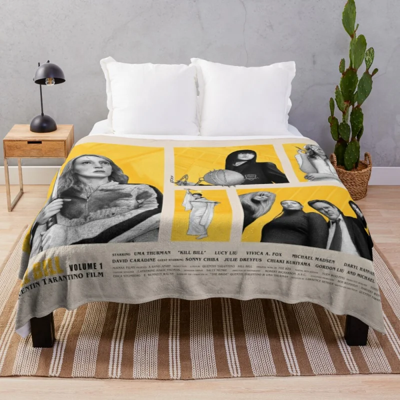 

Kill Bill Vol. 1 Movie Poster Design Throw Blanket blanket wool textile for winter home