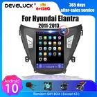 Автомагнитола 2 Din для Hyundai Elantra Tesla 2011-2013, мультимедийный видеопроигрыватель на Android, стереоколонка
