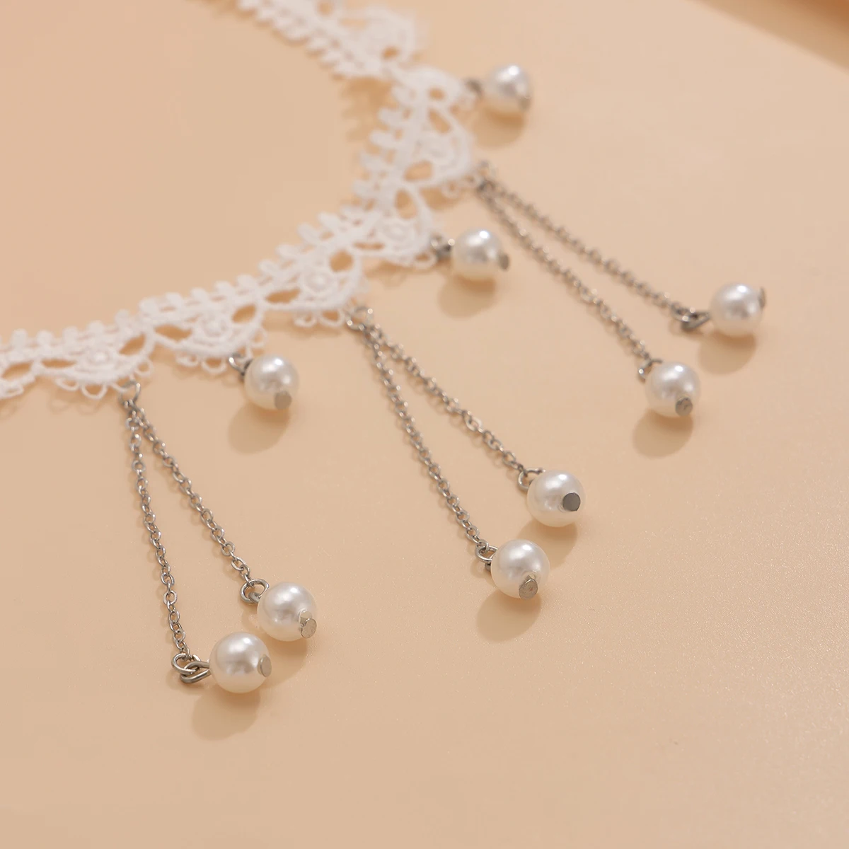 KunJoe элегантное ажурное белое кружевное колье-колье женское сексуальное