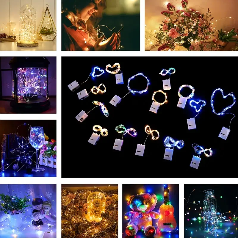 

HMTX 1 Pack Of Twinkling Led Fairy Lights, Battery Operated, 7.2FT, 20 LED Starry String Lights, Festival Decorations, Christmas