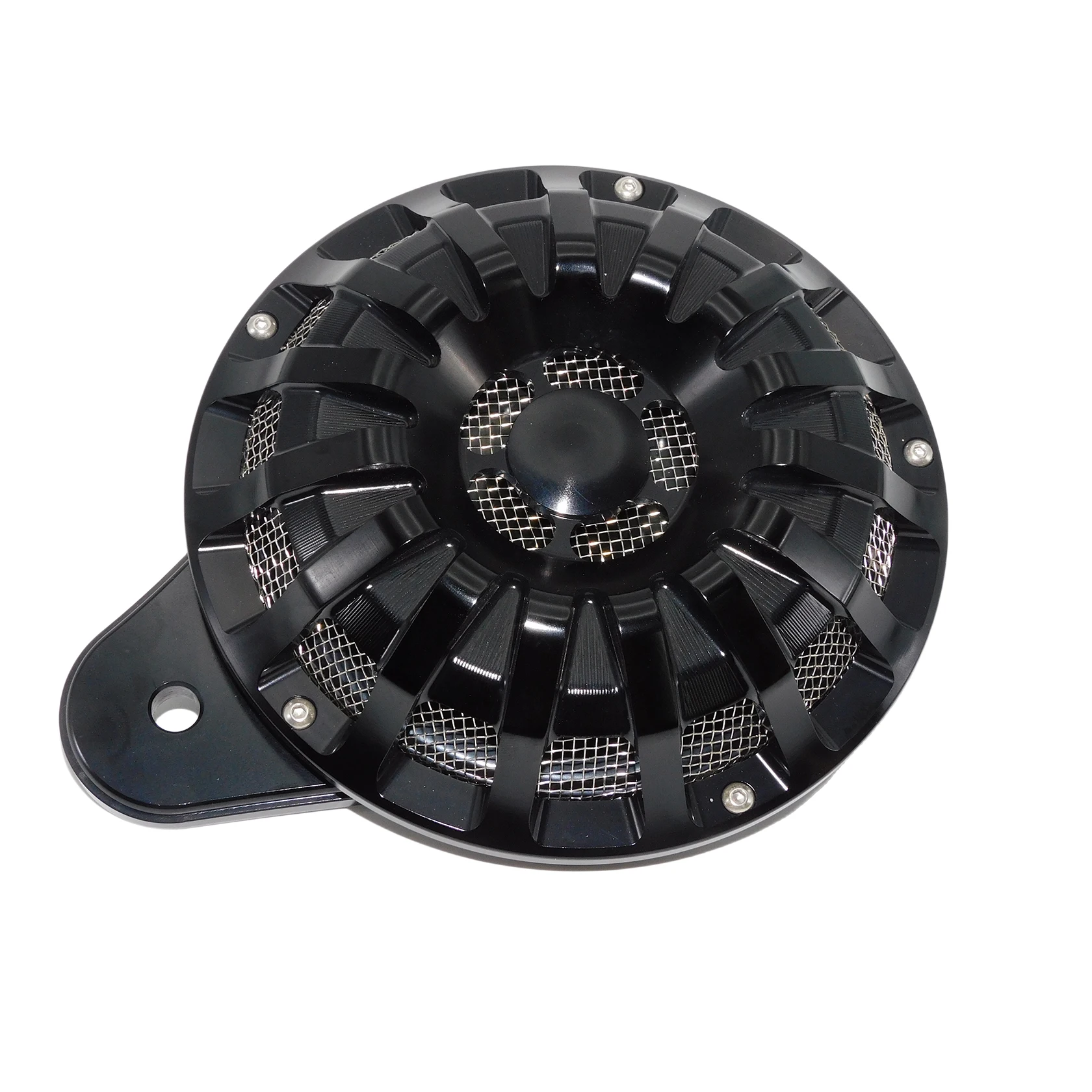 Чехол для мотоциклетного гудка черный/Хромированный динамик гудок в сборе Harley