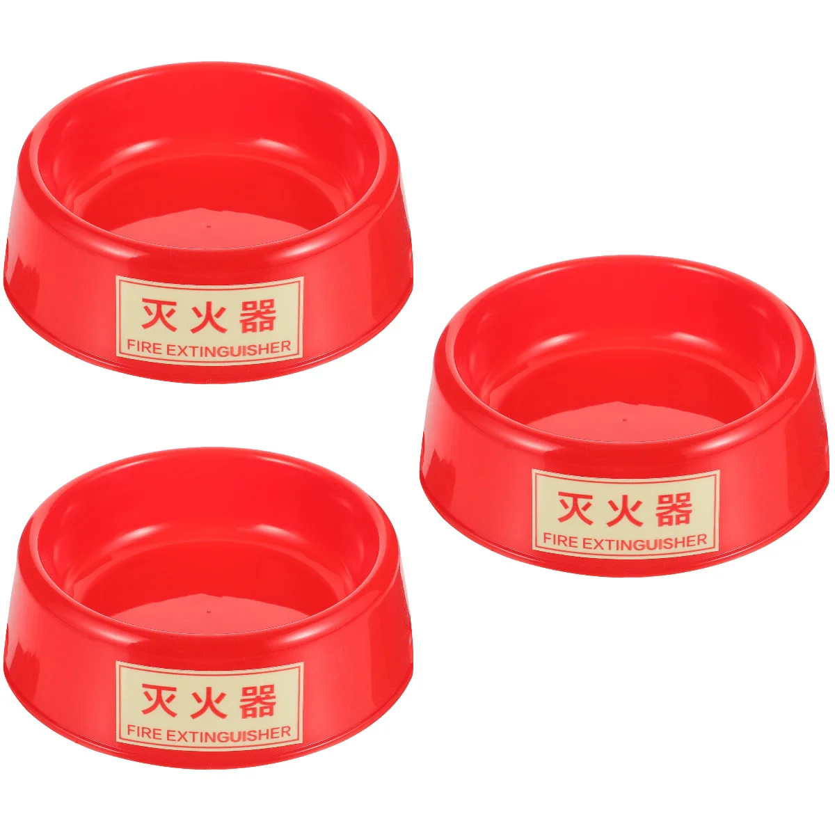 

3 Pieces Fire Extinguisher Stand Mount Bracket Holder Luminous Heavy-duty Plastic