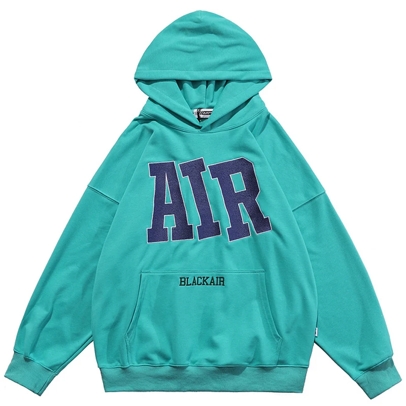 

High Quality 2022 Spring Mens Harajuku Hoodie Sweatshirt Oversize Hooded Men Vintage Retro Long Sleeve Logo Embroidery Pullover