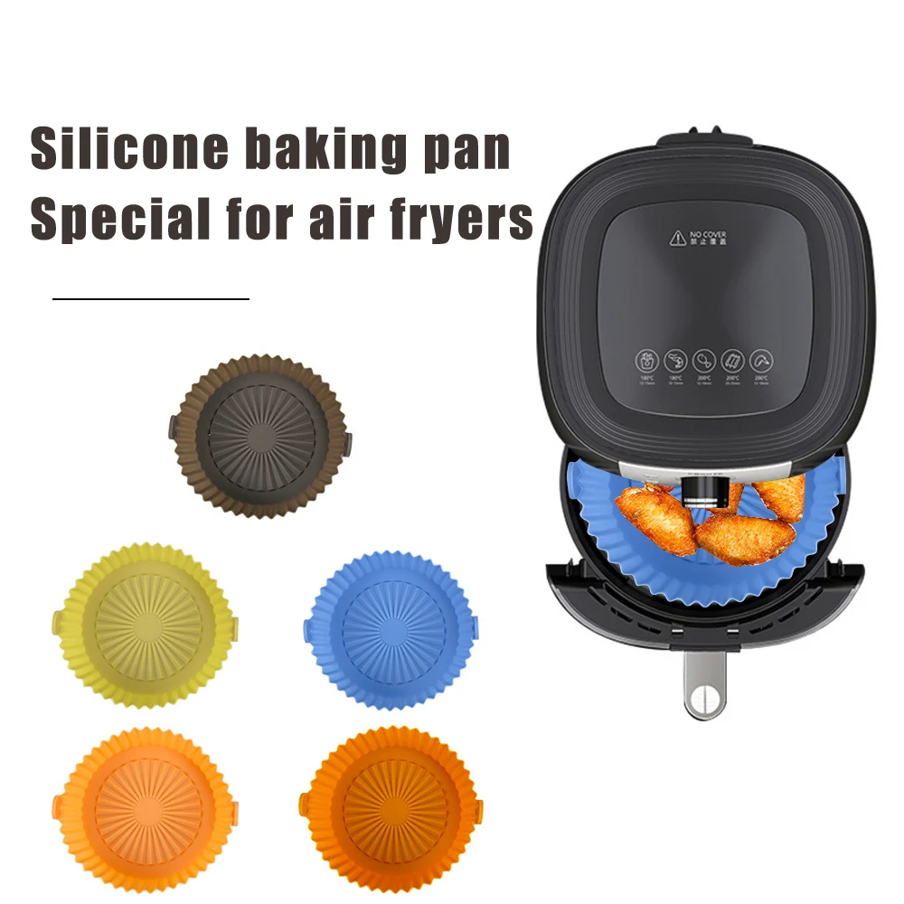 

Air Fryer Silicone Pot Air Fryer Insulation Pad Multifunctional Reusable Baking Pad Baking Tool Tray Available on Both Sides