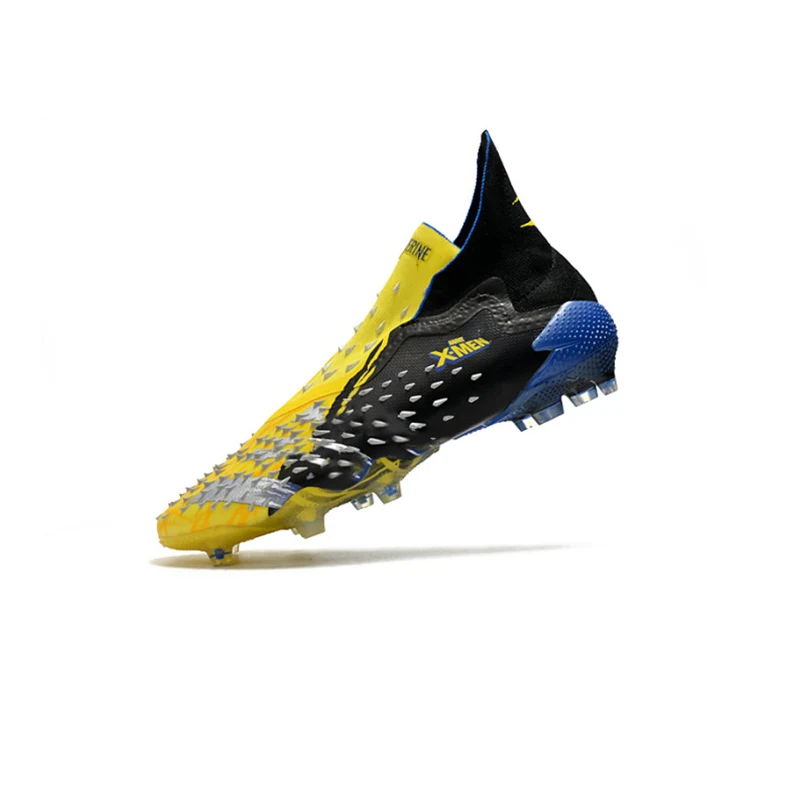 

Best Quality Men PREDATOR FREAK + FG Outdoor Football Boots High Ankle Soccer Cleats Shoes Free Shipping