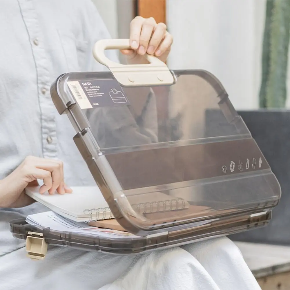 

Receipt Desk Organizer Certificates Storage Case A4 File Organizer Box Classification Folder Document Storage Box