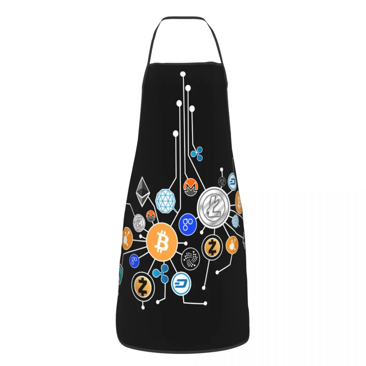 

Apron Cuisine Cooking Baking Household Cleaning Painting Bitcoin Crypto Btc Blockchain Aprons Kitchen Sleeveless Pinafore Adult