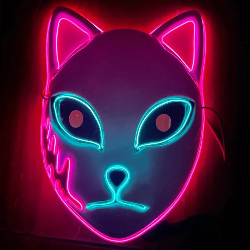 New Grimace Luminous Mask Animal Animation Cos Props Festival Atmosphere Play Horror Masque Cosplay Halloween Fashion Lights