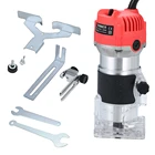 220 В 800 Вт триммер маршрутизатор обмин с прозрачной основой направляющая для кромки ламината дерева электрический триммер компактный проводной роутер для ладони