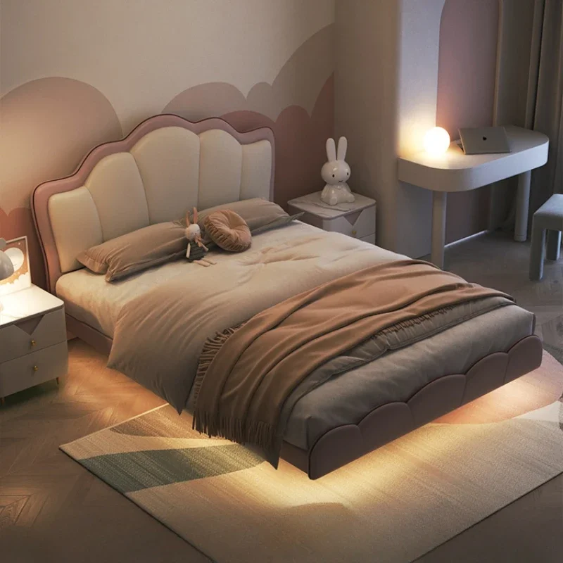 Роскошная кровать милой принцессы современная элегантная красивая детская из